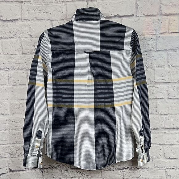 Rough Stock Panhandle Slim Striped Boys XL 18 Western Cowboy Shirt Long Sleeve - Picture 9 of 10